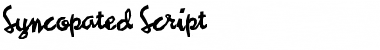 Syncopated Script Regular Font Title Preview