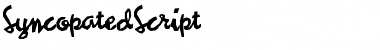 SyncopatedScript Regular Font Title Preview