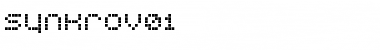 SynkroV01 Regular Font Title Preview