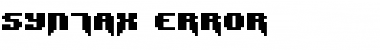 Syntax Error Regular Font Title Preview