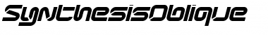 SynthesisOblique Regular Font Title Preview