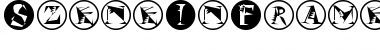 SzeneInFrames Regular Font Title Preview