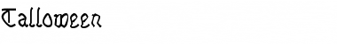 Talloween Regular Font Title Preview