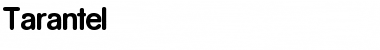 Tarantel Regular Font Title Preview