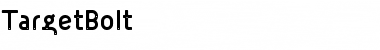TargetBolt Regular Font Title Preview