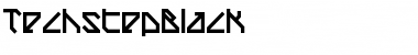 TechstepBlack Regular Font Title Preview