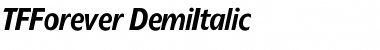 TFForever Demi Font Title Preview