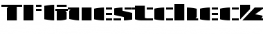 TFGuestcheckStencil Regular Font Title Preview