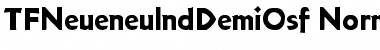 TFNeueneulndDemiOsf Normal Font Title Preview