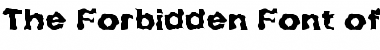 Forbidden Regular Font Title Preview