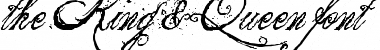 the King & Queen font Regular Font Title Preview