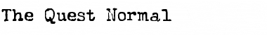 The Quest Normal Font Title Preview