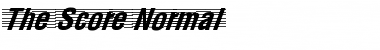 The-Score Normal Font Title Preview