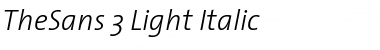 TheSans Light Italic Font Title Preview