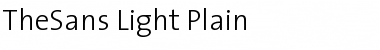 The Sans Light- Regular Font Title Preview