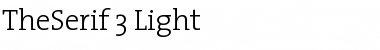 TheSerif Light Font Title Preview