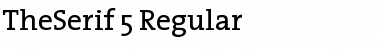 TheSerif Regular Font Title Preview