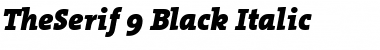 TheSerif Black Italic Font Title Preview