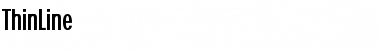 ThinLine Regular Font Title Preview