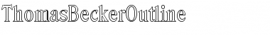 ThomasBeckerOutline Regular Font Title Preview