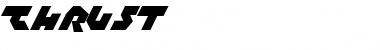 Thrust Regular Font Title Preview