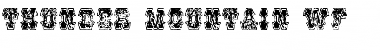 Thunder Mountain WF Regular Font Title Preview