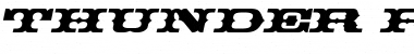 Thunder row Italic Font Title Preview