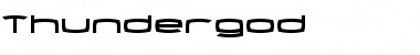 Thundergod Regular Font Title Preview