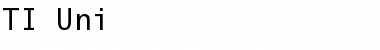 TI Uni Regular Font Title Preview