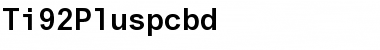 Ti92Pluspc Bold Font Title Preview