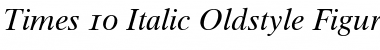 TimesTen RomanOsF Italic Font Title Preview