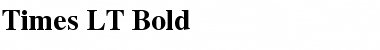 Times LT Bold Font Title Preview