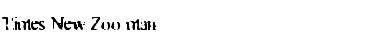 Times New Zoo-man Bull Gates.. Font Title Preview