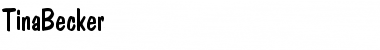 TinaBecker Regular Font Title Preview