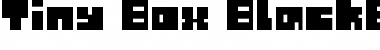 Tiny Box BlackBitA8 Regular Font Title Preview