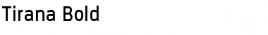 Tirana Bold Regular Font Title Preview