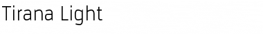Tirana Light Regular Font Title Preview