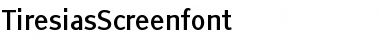 TiresiasScreenfont Regular Font Title Preview