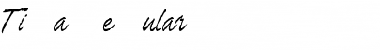 Tiza-Regular Regular Font Title Preview