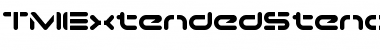 TMExtendedStencilAl Regular Font Title Preview