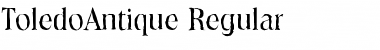 ToledoAntique Regular Font Title Preview