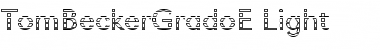 TomBeckerGradoE-Light Normal Font Title Preview