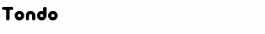 Tondo Regular Font Title Preview