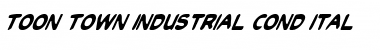 Toon Town Industrial Cond Ital Cond Ital Font Title Preview