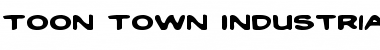 Toon Town Industrial Exp Exp Font Title Preview