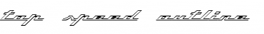 Top Speed Outline Regular Font Title Preview