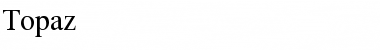 Topaz Regular Font Title Preview