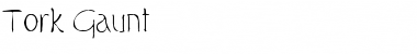 Tork Gaunt Regular Font Title Preview