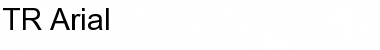 TR Arial Regular Font Title Preview