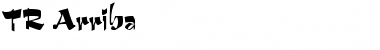 TR Arriba Regular Font Title Preview